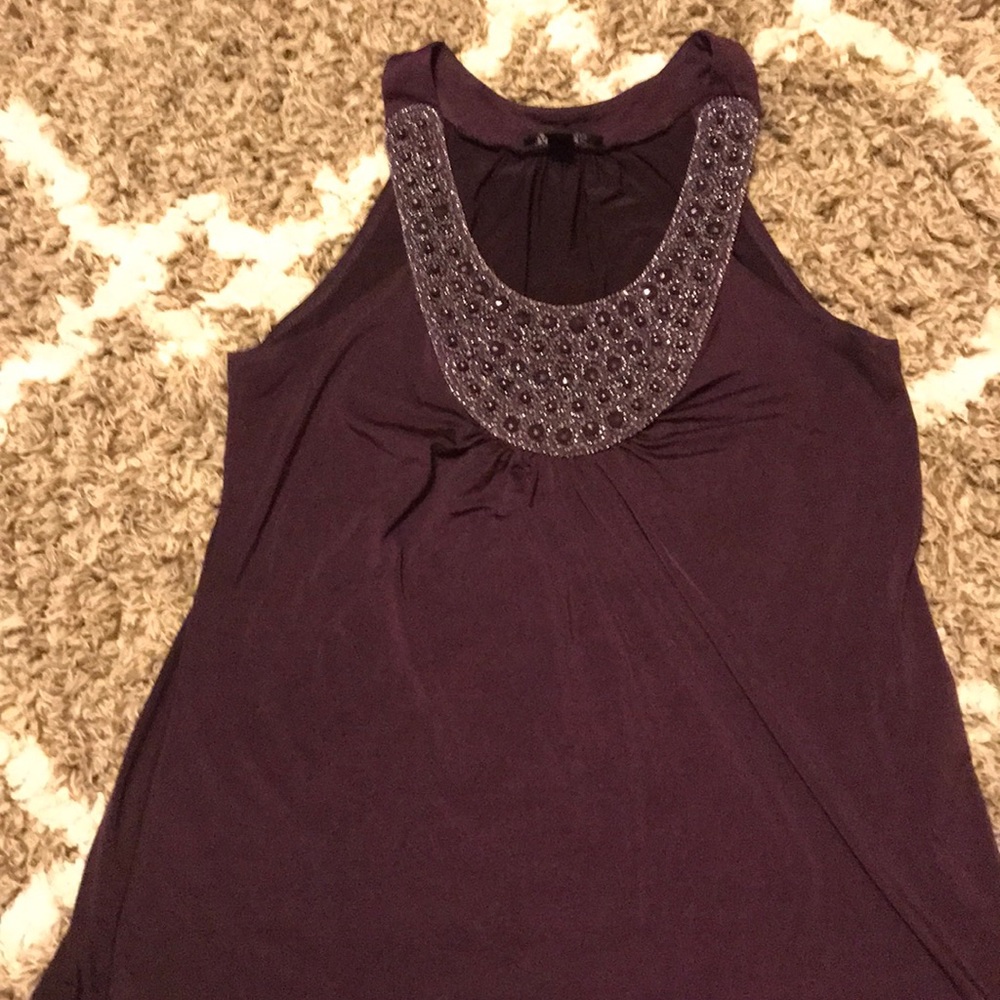 Purple dress top